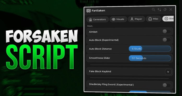 скрипт на форсакен роблокс